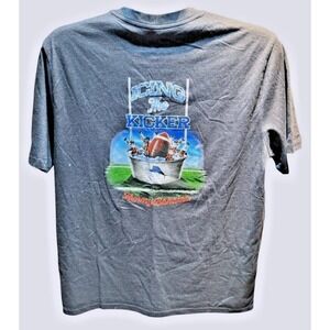 Tommy Bahama Gray Football Beer Graphic Tee Men Small NWT Icing the Kicker NFL
